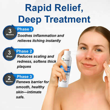 H✅ Official Store: KUBOZN® Magnesium Herbal Psoriasis Spray 👨‍⚕️ Clinically Tested & Compliant with Health Canada Skincare Standards (Relieves psoriasis and eczema, helps improve bacterial infections in the genital area, treats acne and warts)