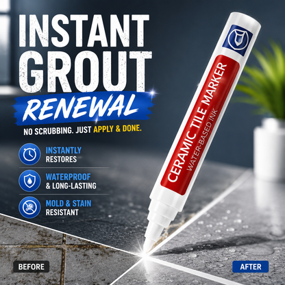 🔥KUBOZN® Anti-Mould & Waterproof Joint Pen for Ceramic Tiles! 🖌️ (offer)