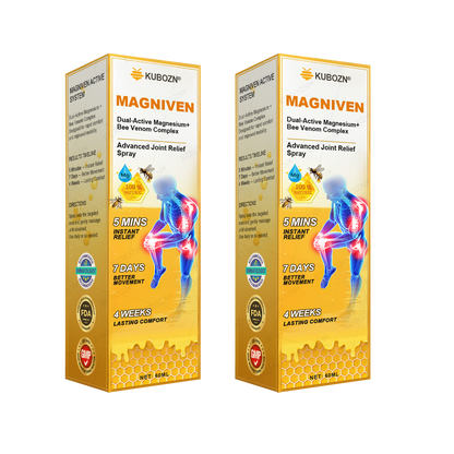 CA🏅  KUBOZN® MagniVen Magnesium & Bee Venom Joint Spray – 5 Min Relief · 7 Day Mobility · 4 Week Comfort
