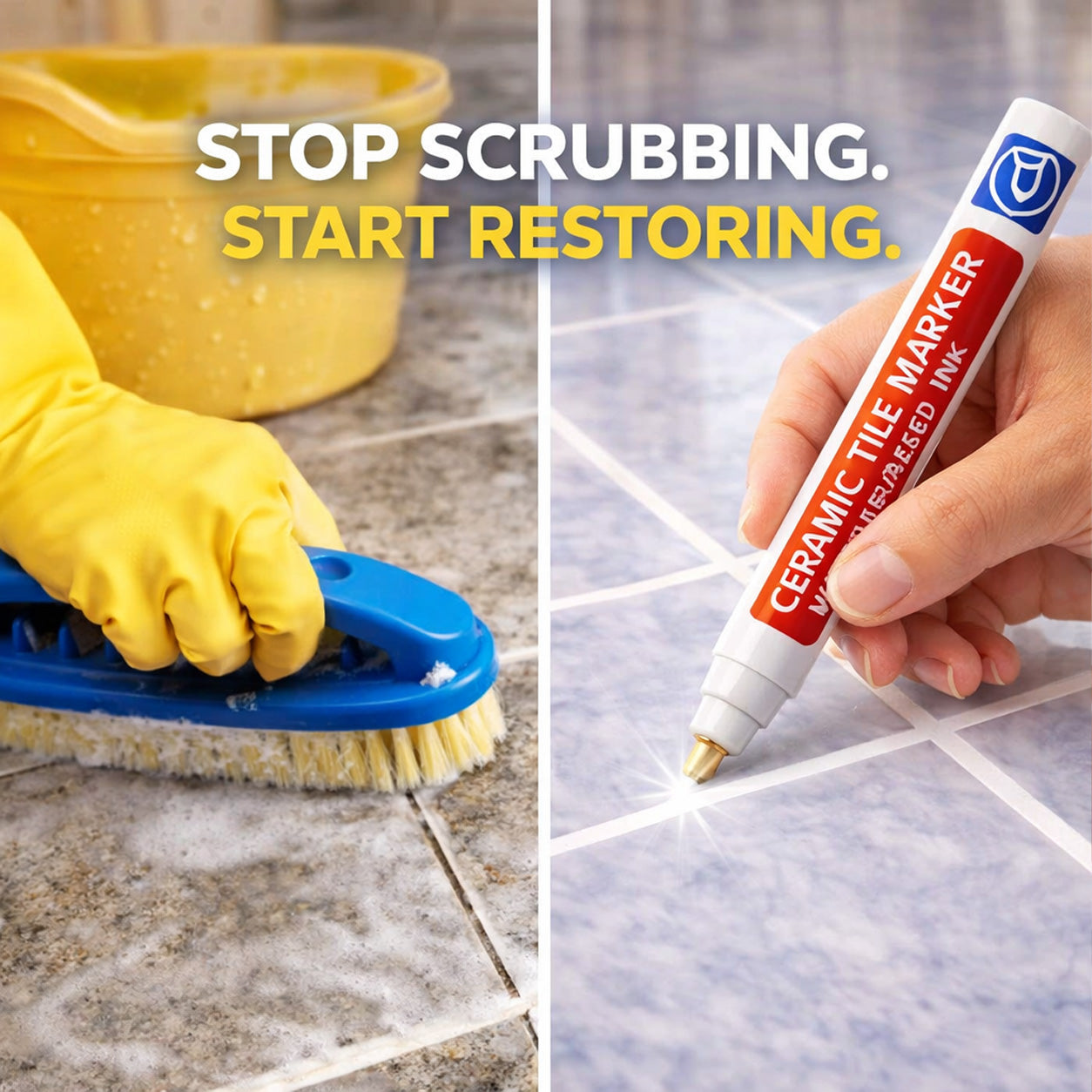 🔥KUBOZN® Anti-Mould & Waterproof Joint Pen for Ceramic Tiles! 🖌️ (offer)