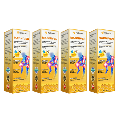 CA🏅  KUBOZN® MagniVen Magnesium & Bee Venom Joint Spray – 5 Min Relief · 7 Day Mobility · 4 Week Comfort