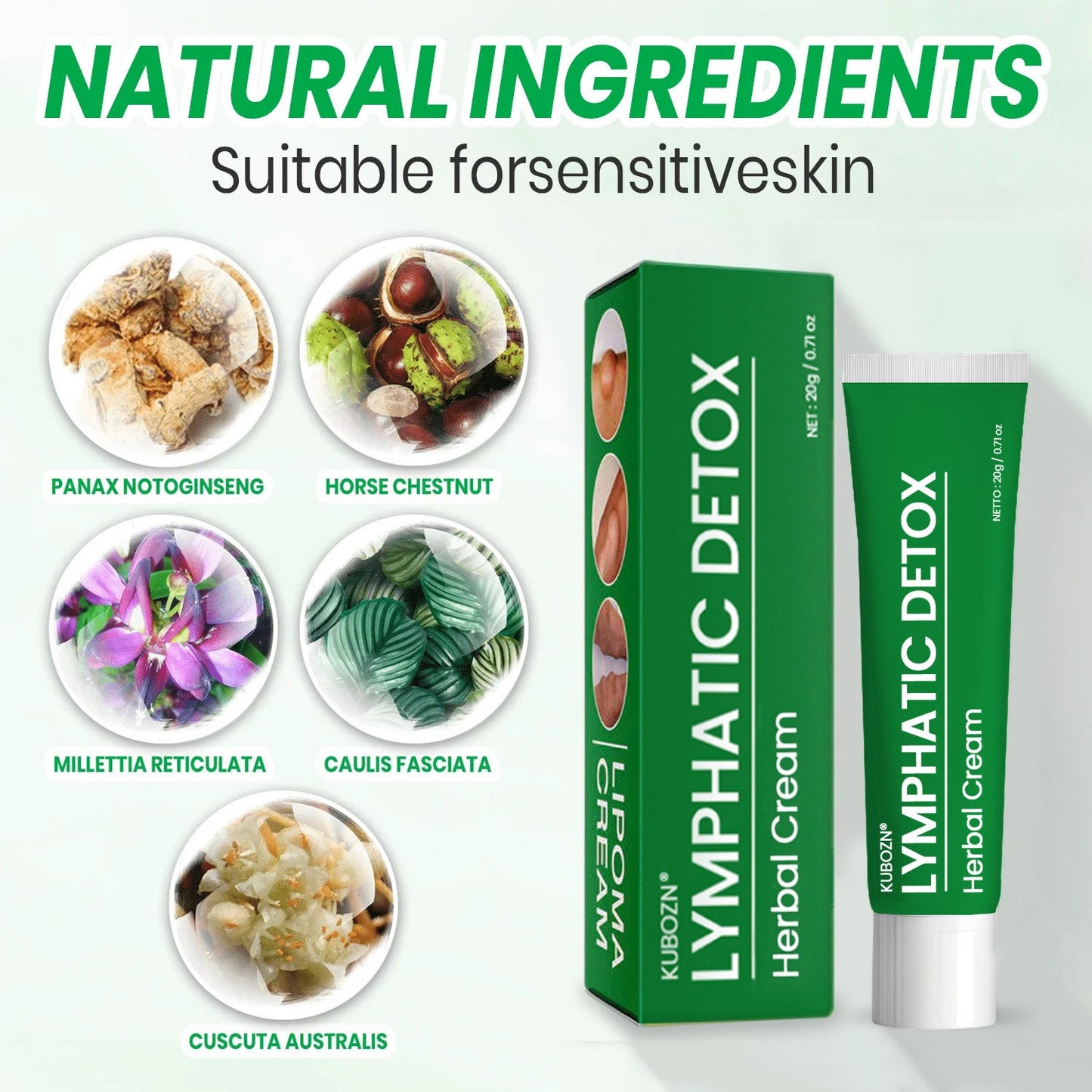 🌿KUBOZN® Lymphatic Detox Herbal Cream