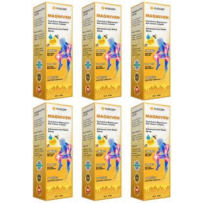 CA🏅  KUBOZN® MagniVen Magnesium & Bee Venom Joint Spray – 5 Min Relief · 7 Day Mobility · 4 Week Comfort