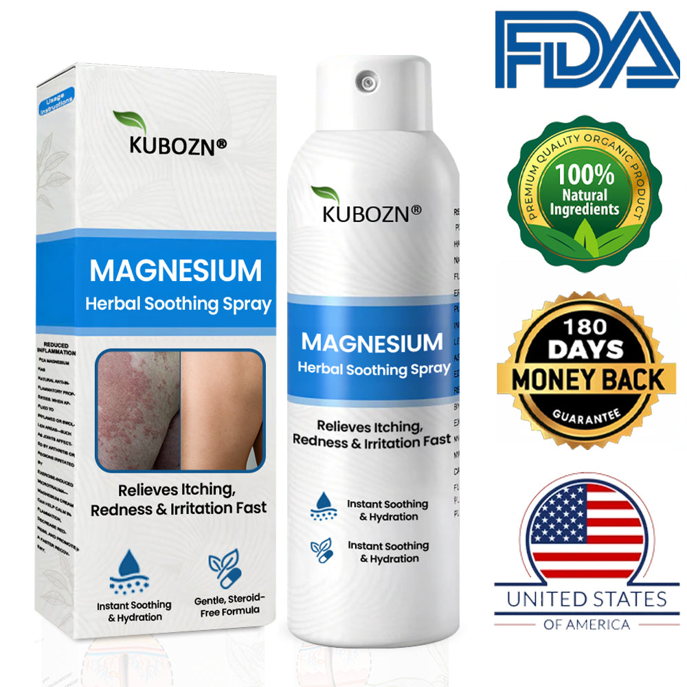 ✅  Official Store:KUBOZN® Magnesium Herbal Spray – Fast Relief for Psoriasis & Eczema | No-Rub, Steroid-Free (offer)