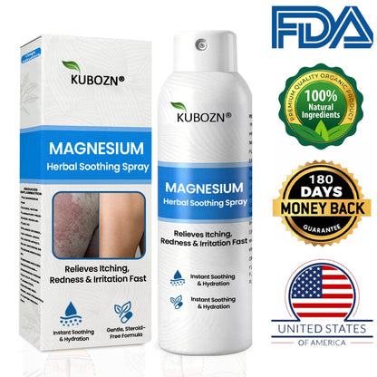 ✅  Official Store:KUBOZN® Magnesium Herbal Spray – Fast Relief for Psoriasis & Eczema | No-Rub, Steroid-Free (offer)