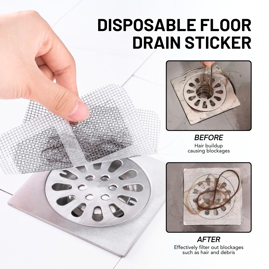KUBOZN® Disposable Floor Drain Sticker