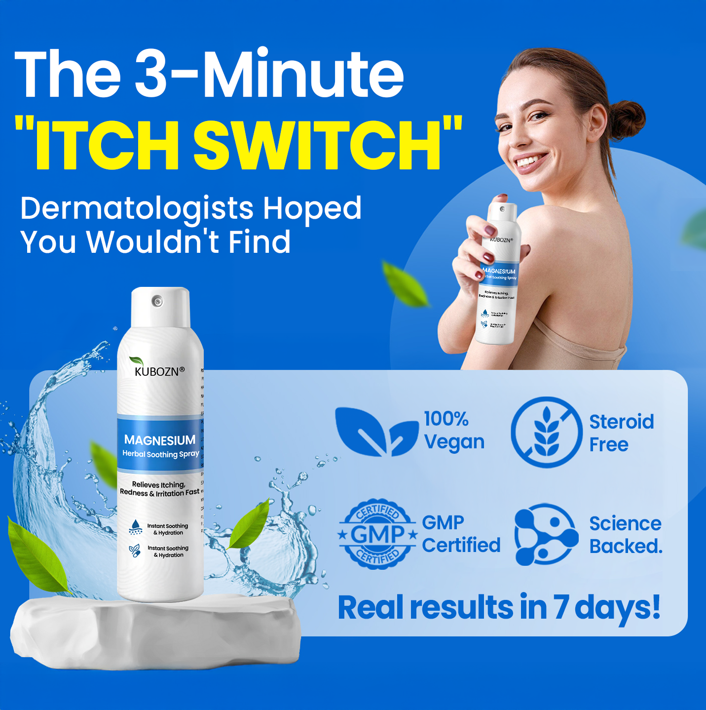 ✅  Official Store:KUBOZN® Magnesium Herbal Spray – Fast Relief for Psoriasis & Eczema | No-Rub, Steroid-Free (offer)