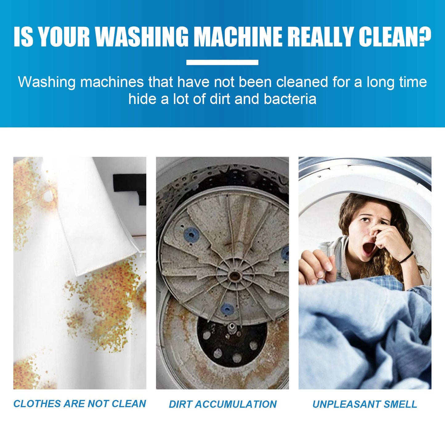 KUBOZN® 2025 Upgraded Washing Machine Cleaning Agent (12pcs Set)