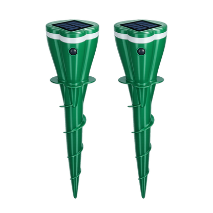 🔥Hot Sale 50% OFF☘️KUBOZN® Solar Powered Waterproof Screw Mole Repellent