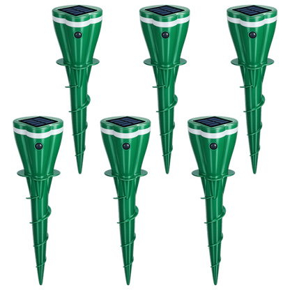 🔥Hot Sale 50% OFF☘️KUBOZN® Solar Powered Waterproof Screw Mole Repellent