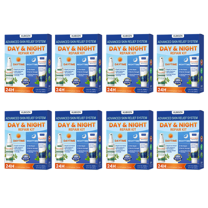 KUBOZN® Psoriasis Day & Night Repair System - 100% Steroid-Free Relief Duo for Plaques, Scaling & Itch (offer)