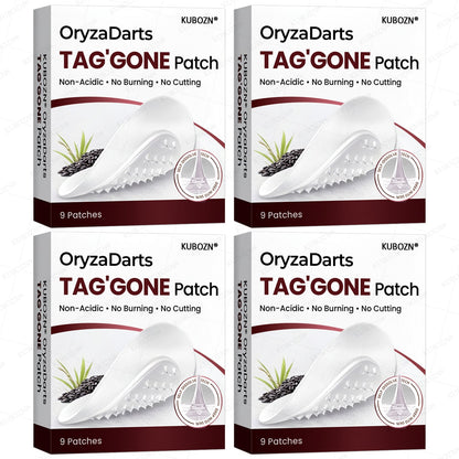 KUBOZN® OryzaDarts TAG’GONE Patch✨Pain-Free Root-Level Removal Powered by Black Rice MicroDarts. (offer)