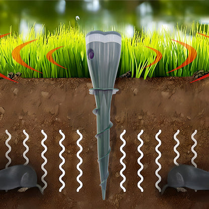 🔥Hot Sale 50% OFF☘️KUBOZN® Solar Powered Waterproof Screw Mole Repellent