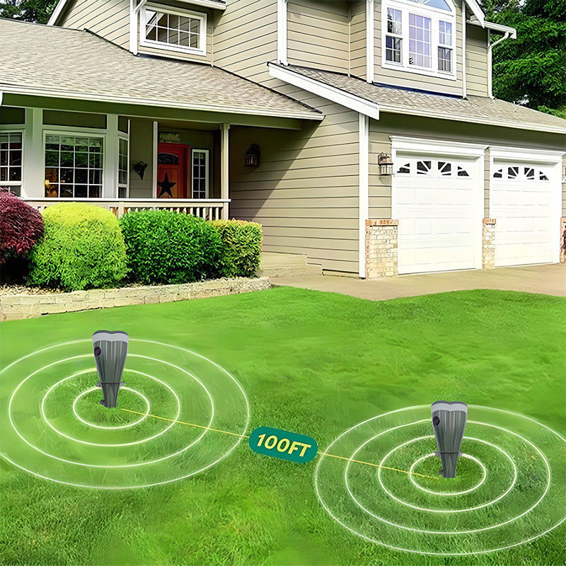 🔥Hot Sale 50% OFF☘️KUBOZN® Solar Powered Waterproof Screw Mole Repellent